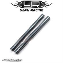 Threaded Aluminum M3 Link Pipe 6x80mm 2pcs GunMetal