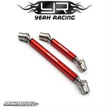 Stainless Steel Front & Rear Center Shaft-Red AXIAL SCX10 II