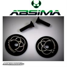 Rear wing Alu. Washer, black (2)