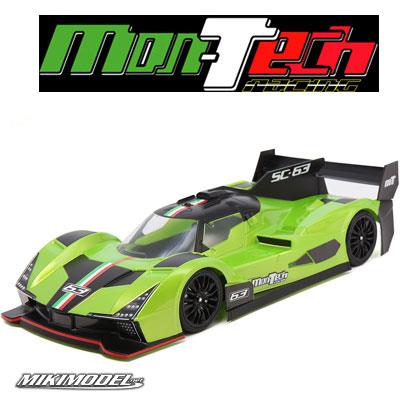 SC-63 Hyper Car LMH trasparente con adesivi e decals