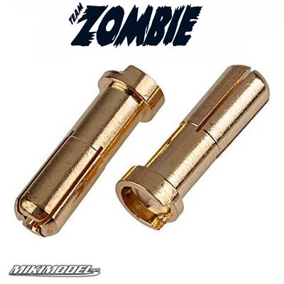 ZOMBIE 5mm plated male tube plug (2)