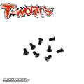 Viti TESTA BOMBATA ULTRA BASSA 3x8 mm 8 pezzi (NERO)