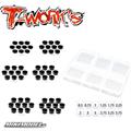 Spessori alluminio 3mm  neri 1.25.1.75,2.25,2.75,3.25,3.75mm