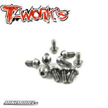Viti titanio testa bombata 3x6 mm 10 pezzi