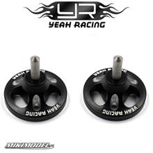 Spine di bilanciamento in alluminio nero Yeah Racing 2 pezzi