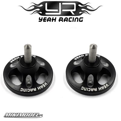 Spine di bilanciamento in alluminio nero Yeah Racing 2 pezzi