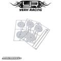 Kawada RC SK8W Wheel Holder 3Set, In White