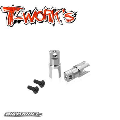 64 Titanium Solid BB Driveshaft Adapters (For MS1/AXON TC3)