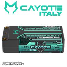 CAYOTE Racing 6500mAh 2S Shorty LiPo Batteria 7,6V 145C 228g
