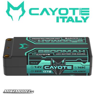 CAYOTE Racing 6500mAh 2S Shorty LiPo Battery 7,6V 145C 228g