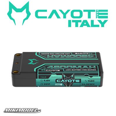 CAYOTE Racing 4600 2s batteria Lipo 7,6V 145C 249g shorty