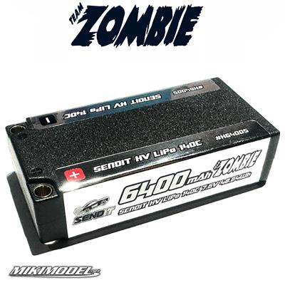 Team Zombie SENDIT 6400mAh 7.6v HV 140c shortie EFRA, BRCA APPRO