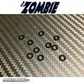 Zombie Alloy 3x6mm Lazer Engraved Ruler 2.00mm Black (10pcs)