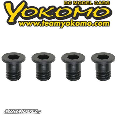 M3x4 Flat Head Socket Step Screw (Black) 4pcs for MS2.0 (1.9mm)
