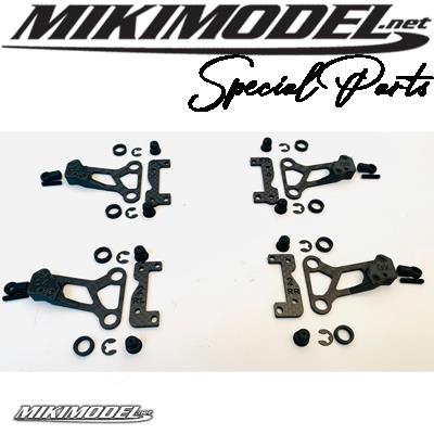 Set Bracci per YOKOMO MS2 carbonio con caster regolabile 4pz