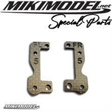Mikimodel front caster support carbon fiber 5°
