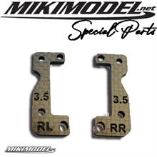 Mikimodel rear caster support carbon fiber 3,5° (pz)