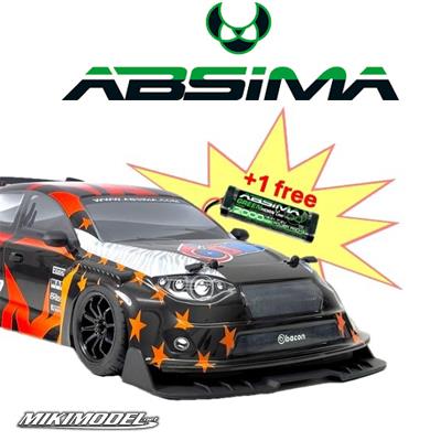 1:10 EP On-road Aero-X brushed 4WD RTR + NiMH 2000mAh