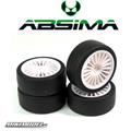 Wheel Set Onroad 20 Spoke / Slick white 1:10