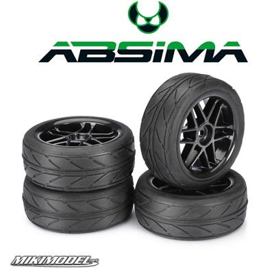 Wheel Set Onroad 6 Spoke / Profile black 1:10 (4 pcs)