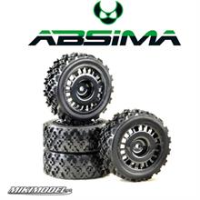 1:10 Wheel Set Rally Block Design black (4)