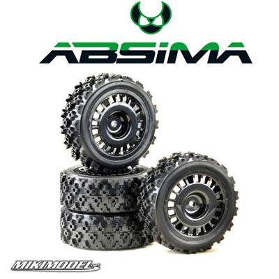 1:10 Wheel Set Rally Block Design black (4)