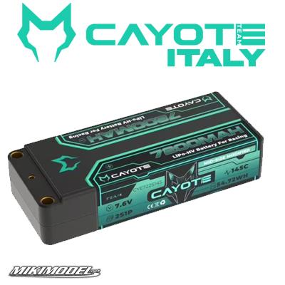 CAYOTE Racing 7200mAh 2S Shorty LiPo Battery 7,6V 145C 251g
