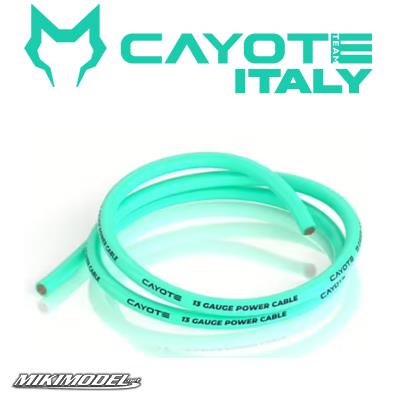 CAYOTE 11AWG Silicone Cable (100cm)- Aurora Green