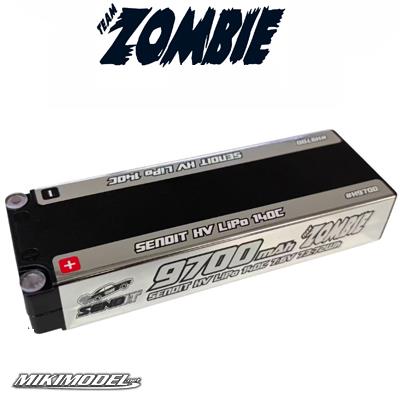 Team Zombie SENDIT 9700mAh 7.6v HV 140c Full Size