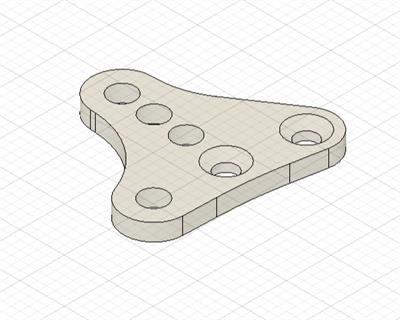 Carbon plate for side link - Sx