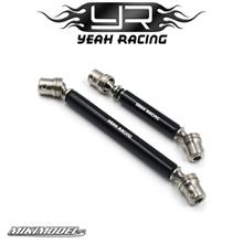 Stainless Steel Front & Rear Center Shaft Set Black For Axial SC