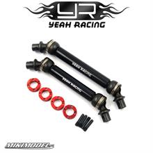 HD Steel Front & Rear Center Shaft Set Black For Axial SCX10 III