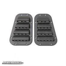 ABS Hood Vent Louvre 2 pcs Black For Traxxas TRX-4