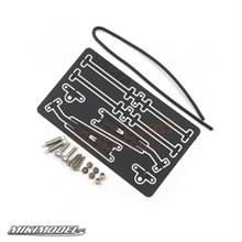 Long Version Removable Metal Wiper Set Black For 1/10 RC Crawler