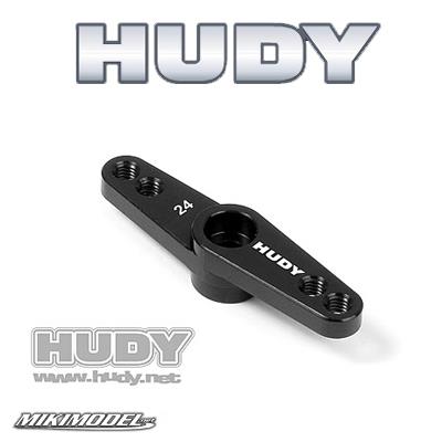 ALU THROTTLE SERVO HORN HITEC - OFFSET - 24T