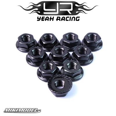4MM ALUMINIUM SERRATED LOCK NUT 10PCS